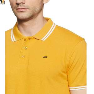 Polos avec logo brodé Polo à double col grande taille polos pour hommes 100% coton de haute qualité grande taille - Product Image 3