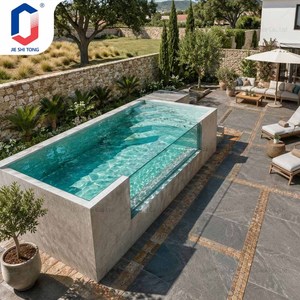 Piscine commerciale hors sol en fibre de verre pour hôtel, complexe hôtelier, spa, système de piscine extérieur pour jardin - Product Image 1