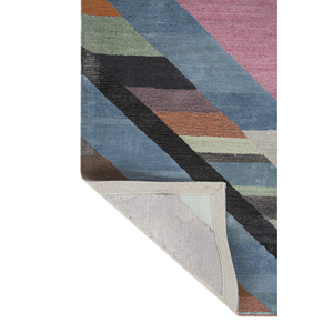 Alfombra de Lana Tejida a Mano Jaipur Rugs ZA Weaver Art Reserve Azul, Diseño Geométrico Plano para el Hogar, Alfombra Nueva para Sala de Estar -THA-5002 - Product Image 5