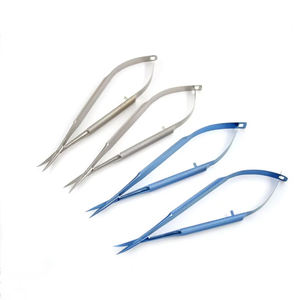 Micro Tijeras Vannas de 8cm con Punta Nano, Acero Inoxidable, Rectas, Afiladas, Reutilizables, Herramienta Microquirúrgica Oftalmológica, Neuroquirúrgica y Estética - Product Image 1