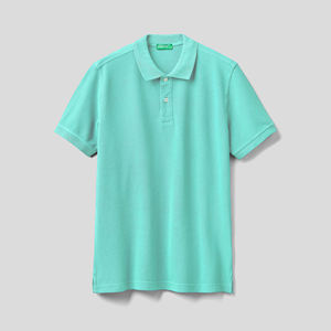 เสื้อยืดกอล์ฟพิมพ์ลายตามสั่งสำหรับผู้ชาย ผ้าฝ้าย 100% ออกแบบโลโก้ตามสั่ง มีกระเป๋าเสื้อ สไตล์ลำลองแนวสตรีท แขนสั้น ผ้าเจอร์ซีย์สีพื้น - Product Image 1