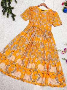 Bohemian Rhythm Maxi Dress Global-Inspired Pattern Puff Sleeve A-Line Fit for Daily Chic Look - Product Image 6