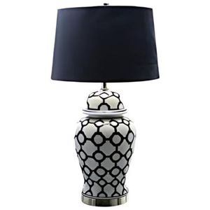 Hot bán nghệ thuật retro cổ điển trang trại trang trí gốm sứ vải đất sét bảng đèn cho cạnh giường ngủ văn phòng trang trí - Product Image 4