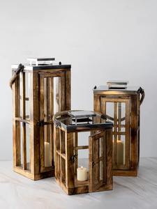 Premium Wooden Lantern and Candle <b>Tealight</b> <b>Holder</b> Antique Finish Ideal for Home Decor Available with Custom Packaging Options - Product Image 4