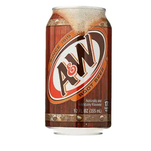 Grosir minum akar bir A & W 355ml x 24 kaleng dari USA