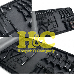 Kit de Herramientas Profesionales de Acero Inoxidable de Grado Quirúrgico HOOPER COMPANY, Alicates para Extensiones de Cabello con Cinta Adhesiva - Product Image 4