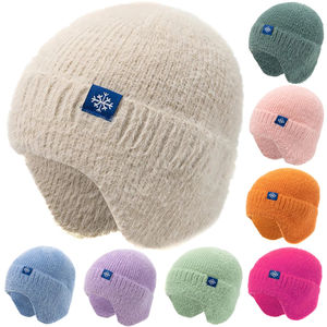 <b>Women</b> <b>Winter</b> <b>Hat</b> Candy Colors Fashion Faux Fur Knitted <b>Hat</b> Style Soft Beanie <b>Hats</b> Female Streetwear Cap - Product Image 1