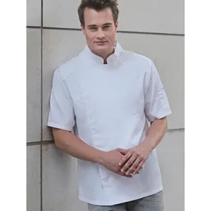 Short-Sleeve <b>Chef</b> <b>Jacket</b> Protective Clothes for <b>Chefs</b> - Product Image 6