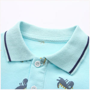 Camiseta de algodón para niños, Polo personalizado con tu Logo, Color sólido - Product Image 5