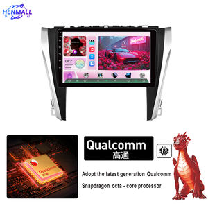 Lecteur DVD de voiture Android avec écran IPS 9 pouces 2 Din, GPS, WIFI, <span class=keywords><strong>YouTube</strong></span>, Qualcomm Snapdragon, pour Toyota Camry V55 2015-2017 - Product Image 1