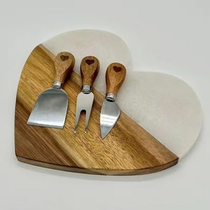 Solid marble cheese board perfect for newlyweds housewarming parties and luxury kitchen homeware collections - Product Image 4