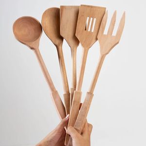 Premium Quality Wooden Spoon Designed For Long Lasting <b>Cooking</b> Stirring Serving And Mixing - Product Image 2