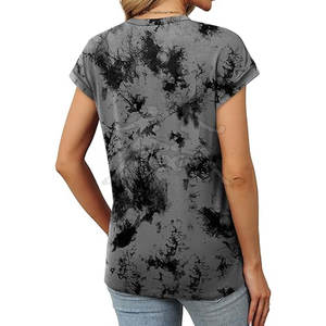 Material suave y acabado limpio para uso diario de moda Camiseta casual con diseño de color personalizado simple - Product Image 6