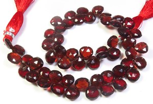 Gros Lot Naturel Mozambique Grenat Asscher Coupe Perles À Facettes 9 "Strand 7.5-8mm Africain Rouge Oeil De Chat De Haute Qualité En Vrac - Product Image 6