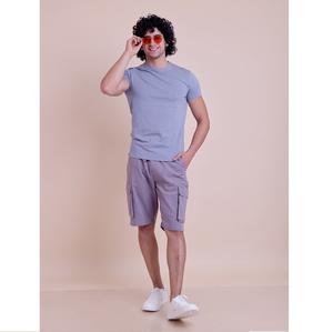 เสื้อยืดคอกลมแขนครึ่งแขนใส่สบายอเนกประสงค์ยืดได้พื้นฐานจำเป็นสำหรับชุดลำลองในชีวิตประจำวันทำจากผ้าฝ้าย100% - Product Image 1