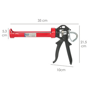Pistola Professionale in Silicone Rosso/Nero - Product Image 2