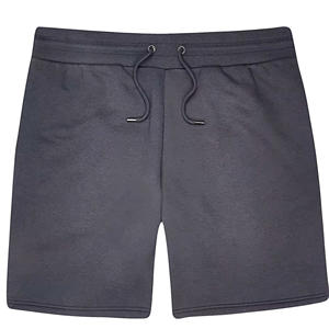 Pantalones cortos con logotipo bordado personalizado, 42% algodón, 58% poliéster, bolsillos laterales, elásticos, cintura de acero, gris, ajuste Regular, Jersey - Product Image 6