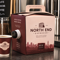Boîte à café personnalisée AT PACK de 3 gallons avec robinet, emballage Bag-in-Box pour café infusé à froid pour les cafés et les marques de boissons