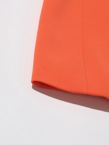 เสื้อเบลเซอร์ผู้หญิงทรงเข้ารูป แขนยาว คอปกแบบนูน แต่งระบายผ้าลูกไม้ผูกเชือก ดีไซน์เรียบหรู ดูผอมเพรียว - Product Image 6