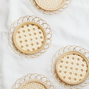 Napperons en bambou tissés à la main, tapis écologique pour tasses, sous-verres, assiettes, décorations de table, tasses, coussins et tapis - Product Image 5