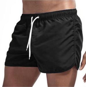 Short de sport pour hommes de haute qualité respirant coton Bermuda Style Simple Design décontracté fermeture à cordon motif solide tricoté - Product Image 2