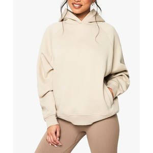 Sudadera con capucha con logotipo bordado personalizado para mujer Sudadera con capucha de lana de algodón hecha en fábrica OEM ODM - Product Image 1