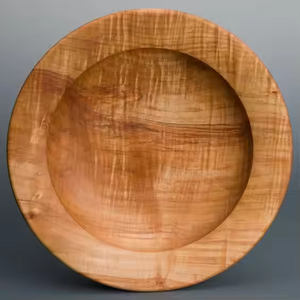 Assiettes en bois Vaisselle durable Ensembles de vaisselle Coffre-fort fait à la main par l'artisanat en croissant - Product Image 3