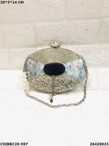 High Quality Modern mother of pearl clutch Bag with a vintage twist for chic styling At Low Price By HF <b>CRAFTS</b> - Product Image 3