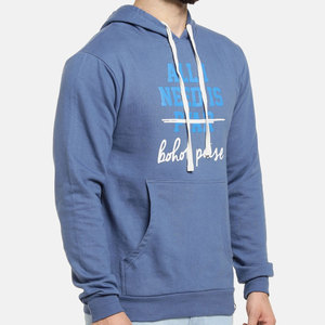 Sudadera con Capucha para Hombre, Estilo Urbano, Algodón y Felpa, Corte Holgado, Manga Larga, Suave, Cálida, Ligera, Informal, para Uso Diario, Moderna, OEM, ODM - Product Image 2
