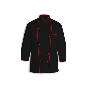 Abrigo de chef uniforme de cocina unisex con tela resistente al calor para entornos comerciales de cocina y panadería - Product Image 5