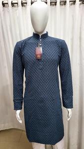 Séquence ethnique Chikankari Kurta & Pyjama Set Homme, Designer Kurta Pyjama pour Mehndi, Kurta Pyjama pour Mariage - Product Image 5