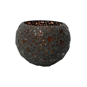 Juego de decoración de vajilla de 2 velas de mosaico de cobre votivas de Metal para decoraciones de jardín hechas a mano - Product Image 5