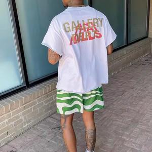 Tracksuit 100% Cotton <b>T</b> <b>Shirt</b> and Mesh Shorts Set Men Wear Wholesale Custom Men Summer <b>Shirt</b> and Short Set - Product Image 4