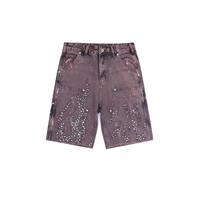 Kivotech Short pour homme respirant et lavable en couleur personnalisable Short en jean personnalisé imprimé pierre 100% coton de qualité supérieure