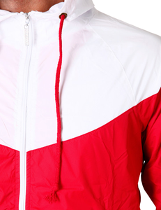 Veste coupe-vent unisexe sur mesure grande taille 2026 en polyester respirant, vente en gros OEM, avec capuche vintage imprimée, fermeture éclair, imperméable, pour le printemps - Product Image 3