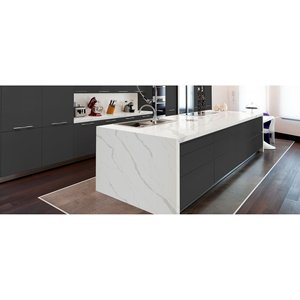 Placa de Cuarzo Premium Calacatta Idillio - Resistente al Agua, Duradera, Diseño Moderno - Product Image 4