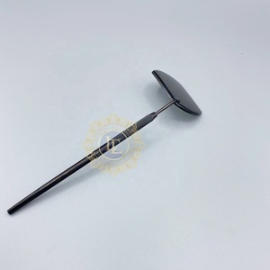 Espejo de maquillaje de acero inoxidable cuadrado grande al por mayor con revestimiento de plasma negro sostenible y logotipo privado personalizado - Product Image 5