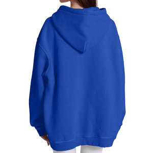 100% tela de algodón polar Casual Streetwear Drop Shoulder figuras transpirable ecológico sudaderas de punto ácido lavado Sudadera con capucha mujeres - Product Image 6