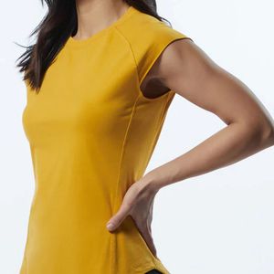 T-shirt décontracté à manches courtes et col rond en coton respirant pour femmes, doux et confortable, mode décontractée pour l'été - Product Image 5