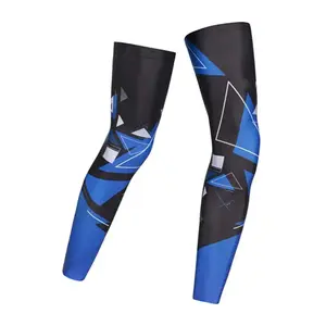 Утеплитель для ног, выполненный на заказ сублимированный УФ-Защита от солнца, бейсбольные рукава для ног, спортивная одежда, компрессионные футбольные рукава