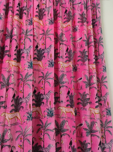 Hecho a mano moderno Boho Hippie estampado Rosa terciopelo cortinas Hotel decorativo algodón ventana sombra indio estilo Vintage - Product Image 4