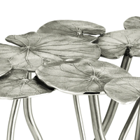 Banc de luxe en forme de papillon Ginkgo, base en métal artistique, rembourré avec un motif botanique, écologique, longueur de 120 cm pour une utilisation au bureau