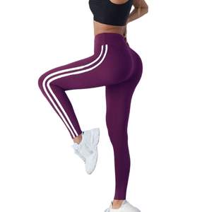Mallas deportivas informales sin costuras elásticas de 4 vías de cintura alta para mujer, ropa deportiva transpirable para entrenamiento de Yoga, pantalones cortos sólidos con cintura elástica - Product Image 1