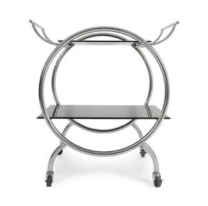 Chariot de service décoratif MetalLuxury à 2 niveaux de vente chaude pour les hôtels et les restaurants à la maison - Product Image 3