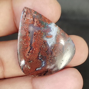 Cabujón de ágata de musgo Multicolor de alta calidad, piedras preciosas sueltas naturales para la fabricación de joyas, modelo UDGEMS escénico 324, tamaño mixto - Product Image 1