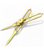 Divisor Proporcional de Latón Premium, Estilo Moderno Antiguo, de Doble Cara, 9 Pulgadas, Herramienta de Medición para Cartografía Náutica y Navegación Marina