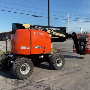 รถกระเช้าบูมลิฟท์ประสิทธิภาพสูง รุ่น 450AJ แบบสไปเดอร์ ความสูง 14.2 เมตร รับน้ำหนัก 300 กิโลกรัม ใช้พลังงานไฟฟ้า/น้ำมันเบนซิน ขนาด 2300x1800 มม. - Product Image 1