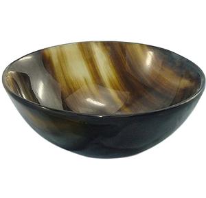 Cuenco de cuerno ligero hecho a mano, acabado pulido con bordes lisos para decoración estética del hogar de granja rústica Vintage - Product Image 1