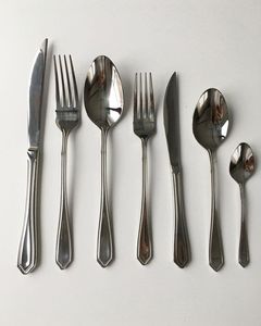 Design de luxe à bas prix en Inde, couverts en acier inoxydable argenté, couteau, fourchette, cuillère, ensemble de couverts pour mariage, dîner royal - Product Image 6