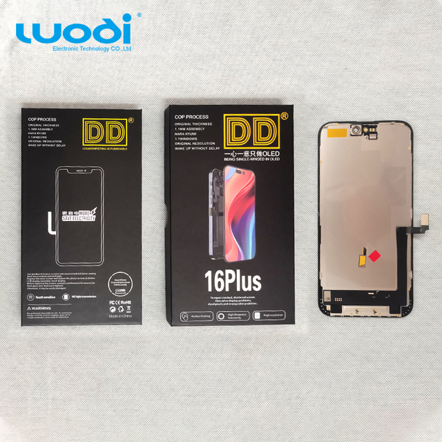 Touch Digitizer for iPhone 16 Plus 120Hz High Refresh Rate LCD Combo Screen Replacement Soft OLED Display 100% Tested Pantalla